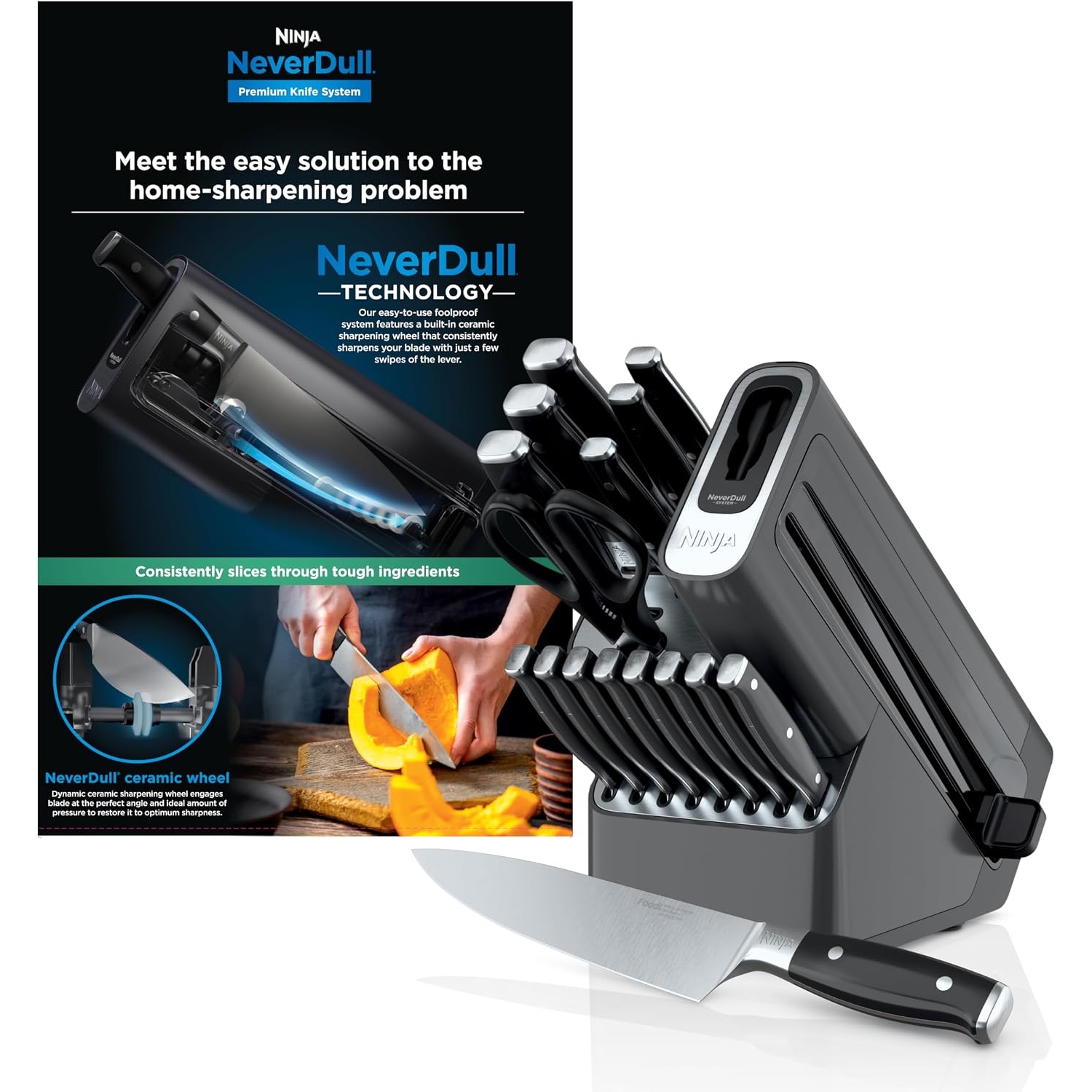 Ninja NeverDull 17-Piece Knife Block Set for $229.99 Shipped