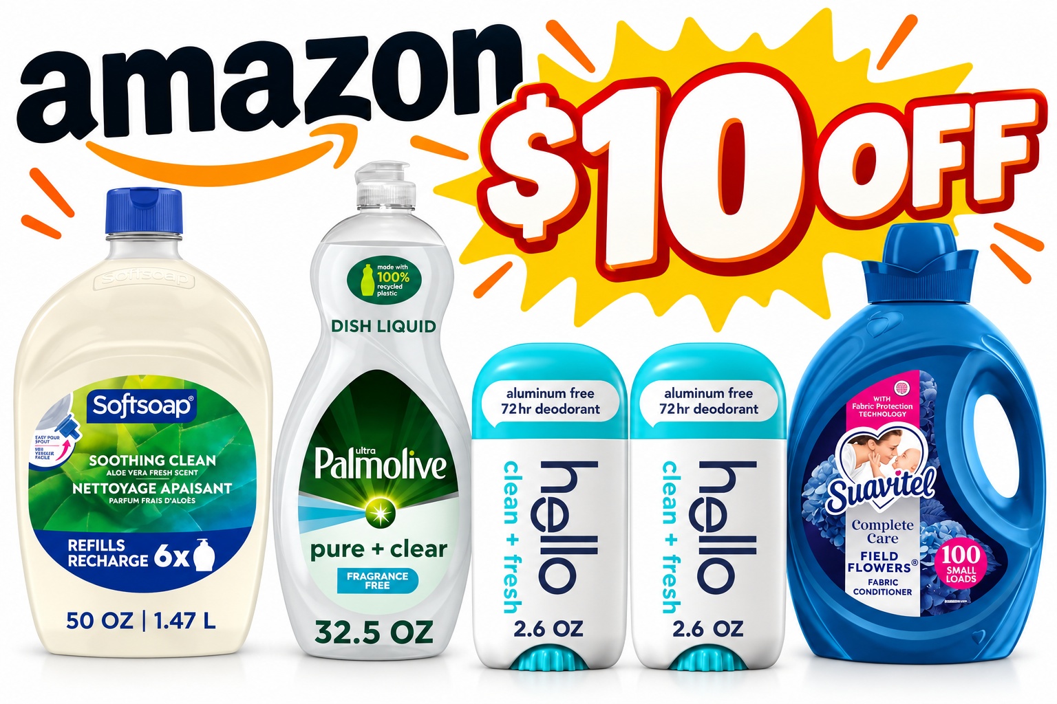 Amazon Healthy and Beauty Items $10 Off $40