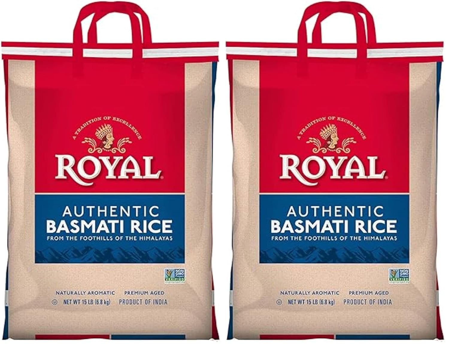 Royal Basmati White Rice 15lbs x 2 Pack for $29.25