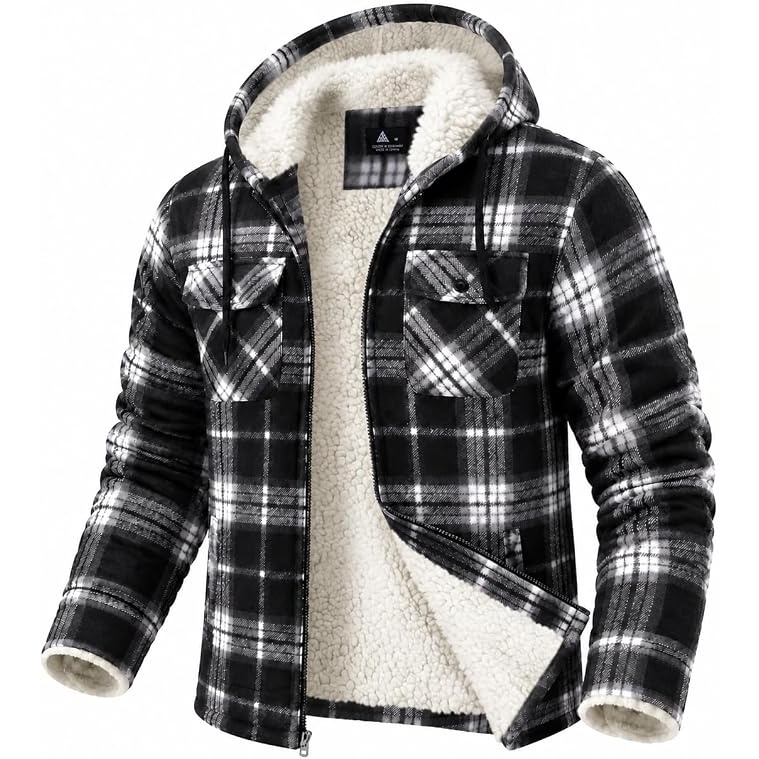 Geek Lighting Flannel Sherpa Jacket for $19.99 Shipped