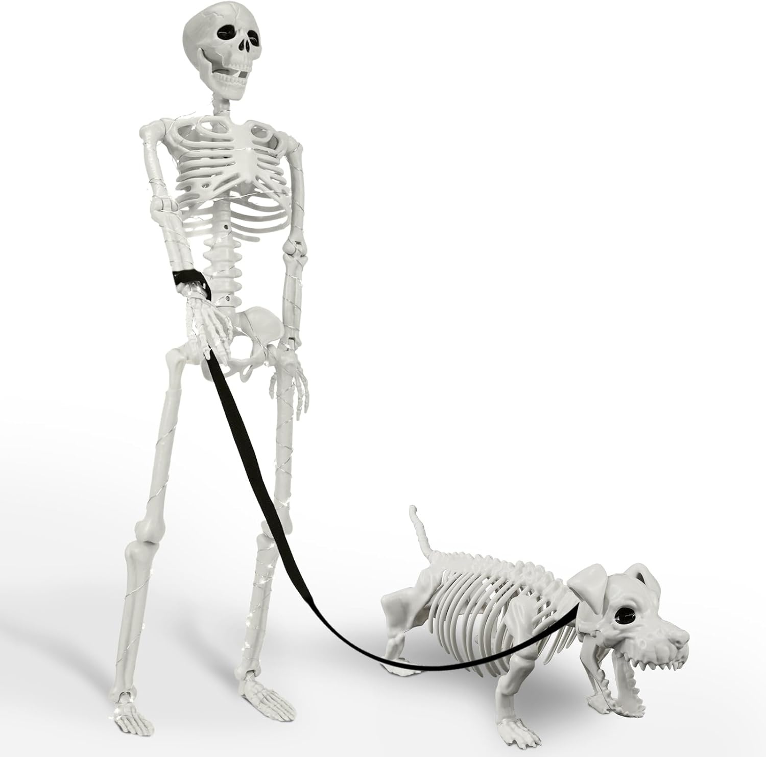 Lighted Human and Dog Skeleton Halloween Decoration for $23.99 Shipped
