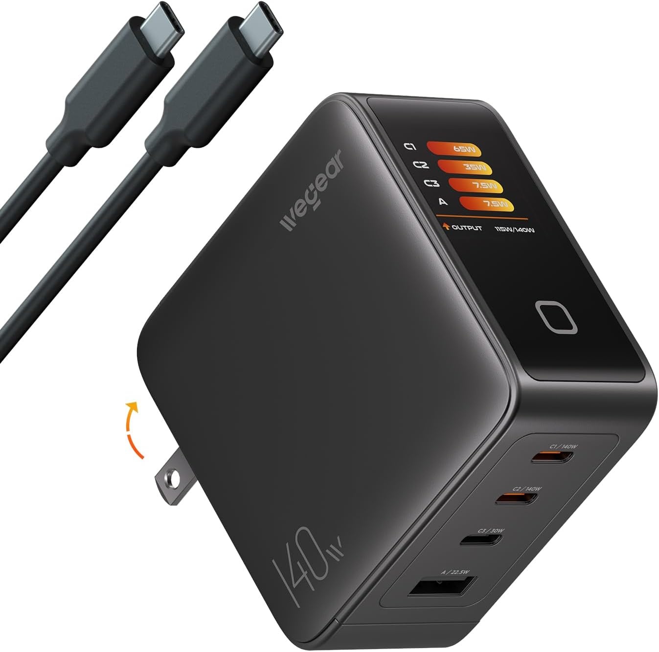 wegear 140W GaN USB-C Charger Block for $32.99 Shipped