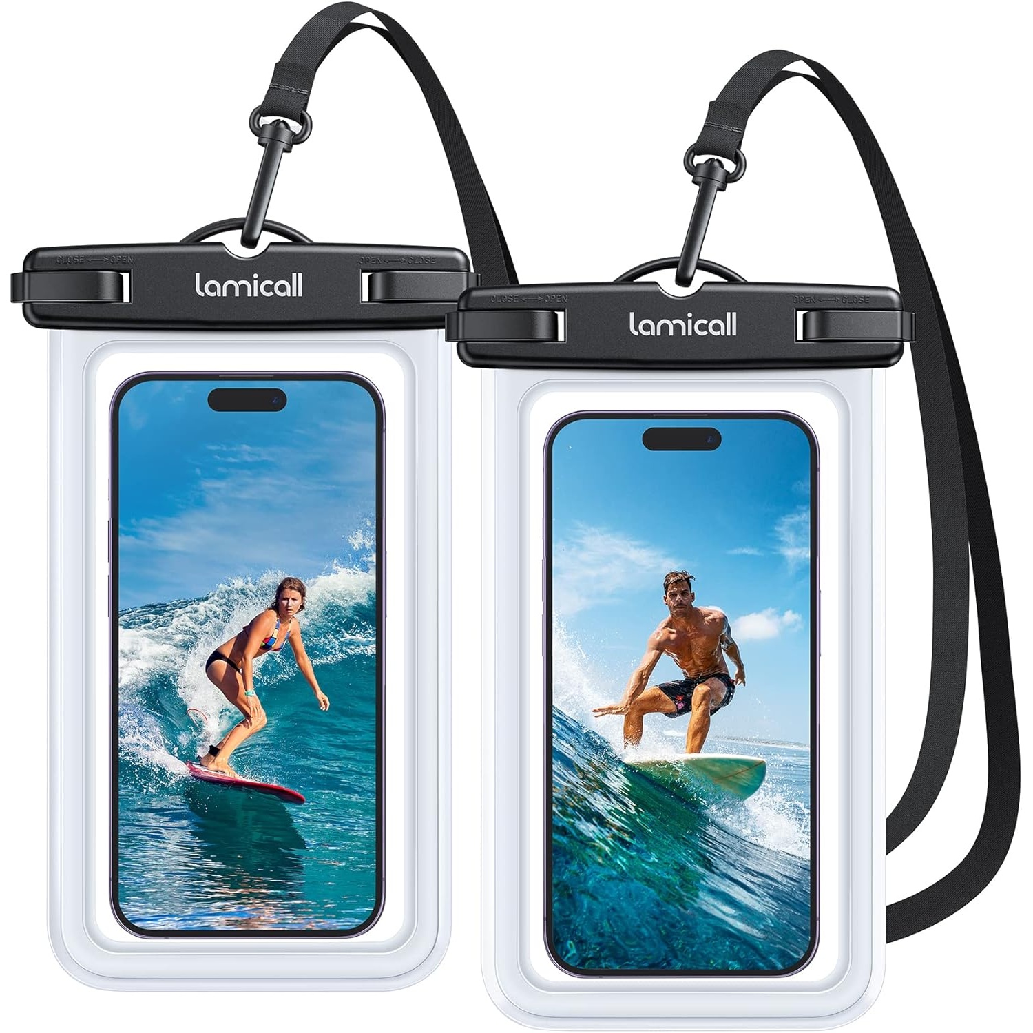 Lamicall Waterproof IPX8 Phone Pouch Pool Beach Case for $4.50