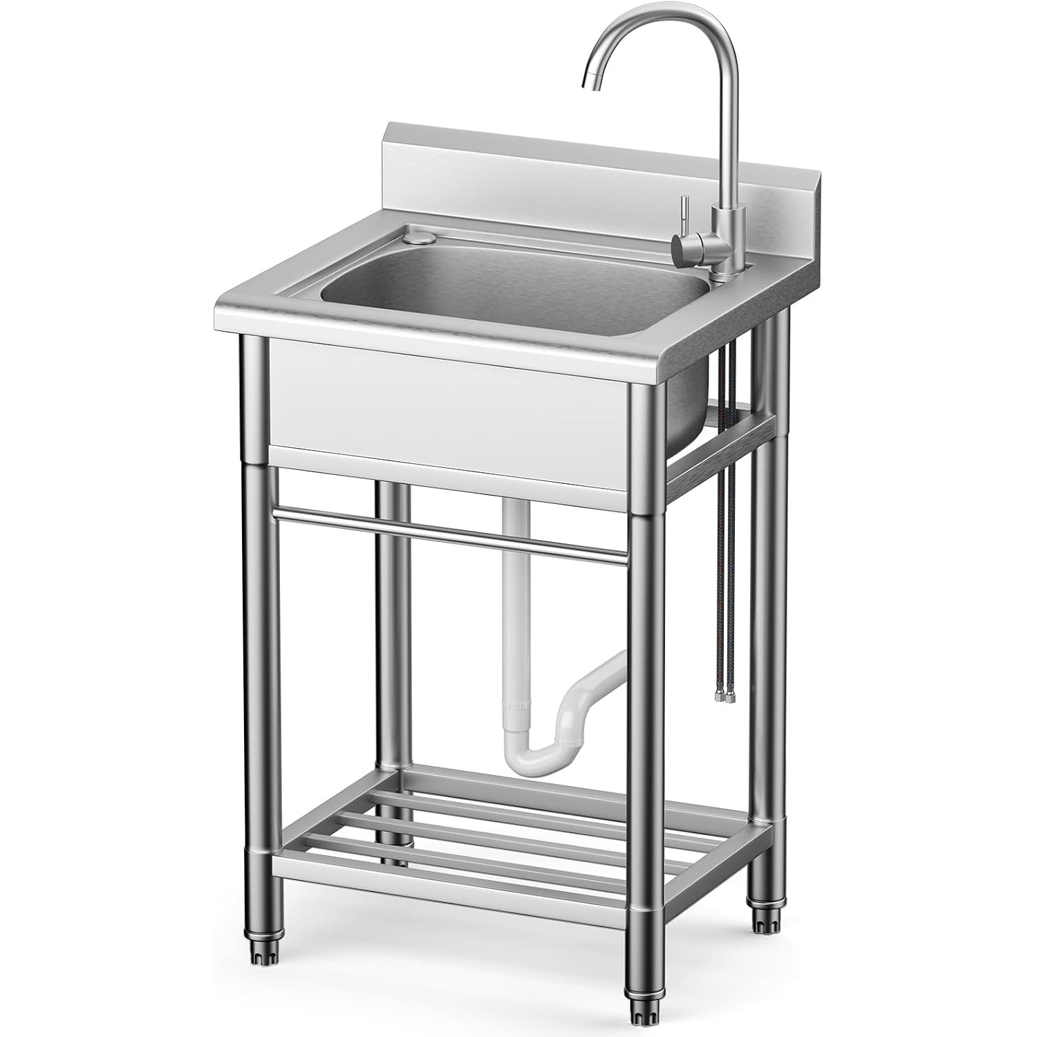 Worcest 22in Stainless Steel Utility Sink for $159.99 Shipped