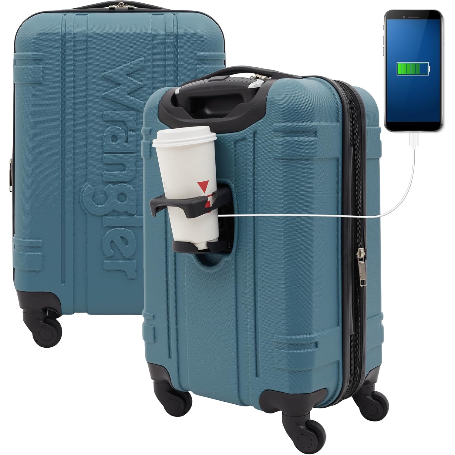 Wrangler 20in Astral Hardside Carry-on Luggage Blue for $33.59