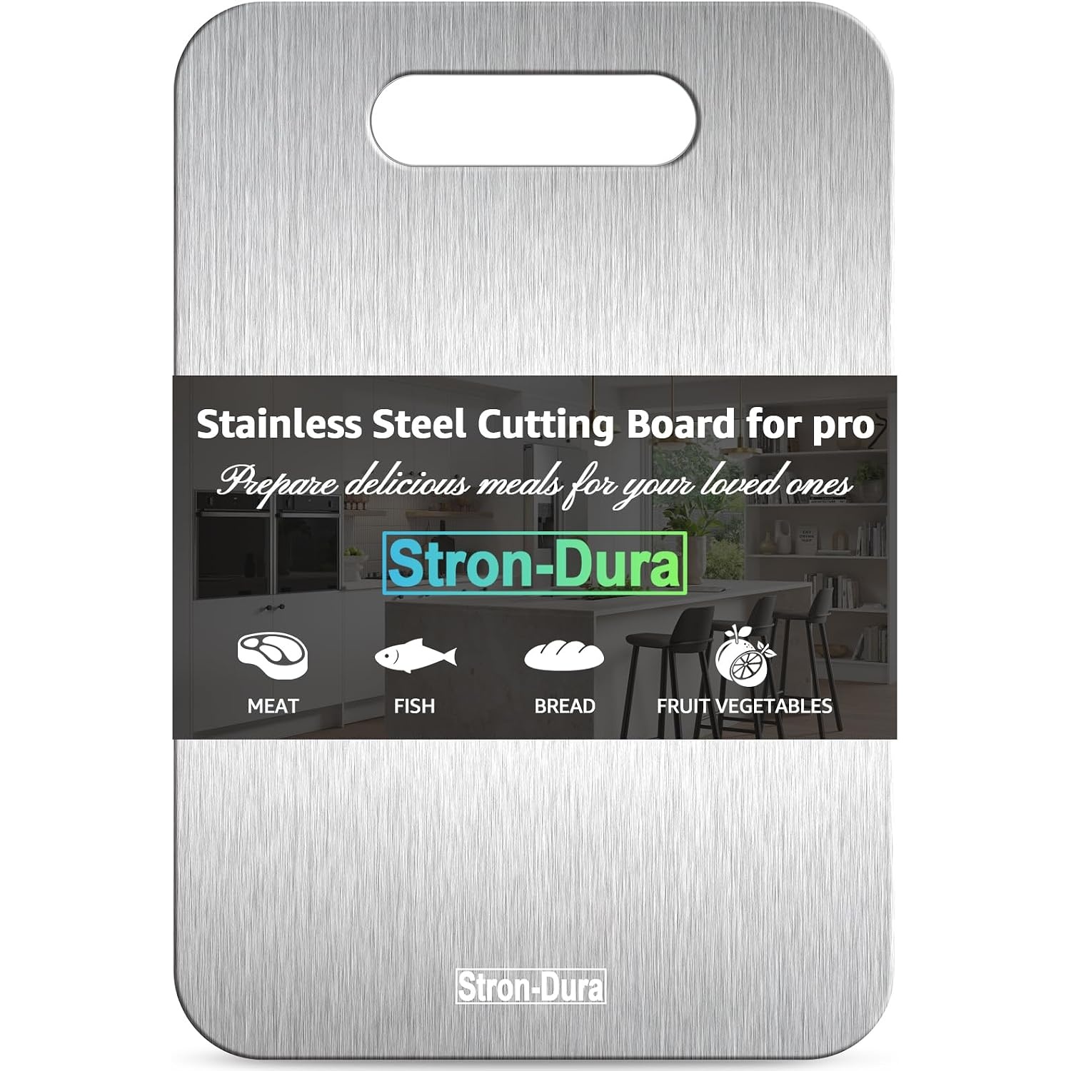 Stron Dura Small Stainless Steel Cutting Board for $9.49
