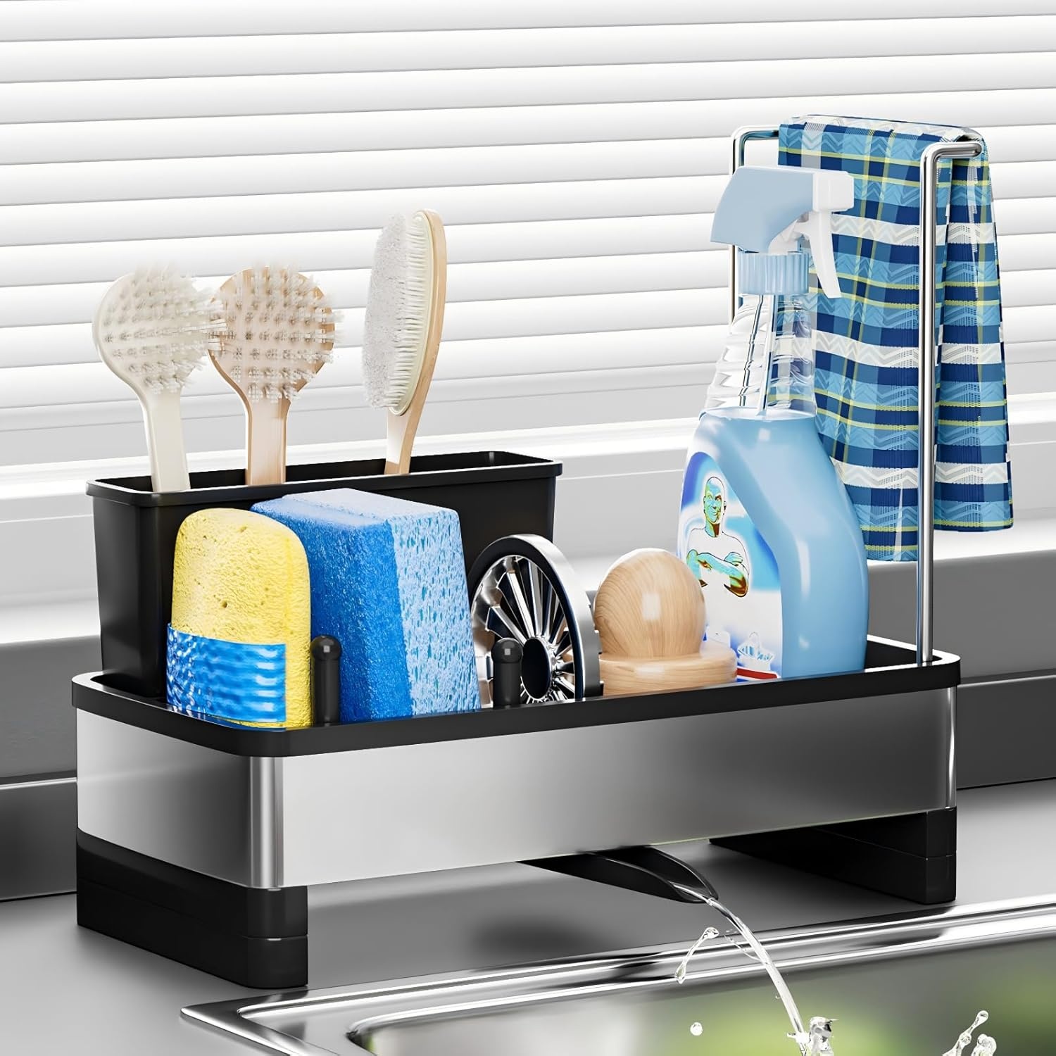 Kitchen Sink Stainless Steel Caddy for $10.79