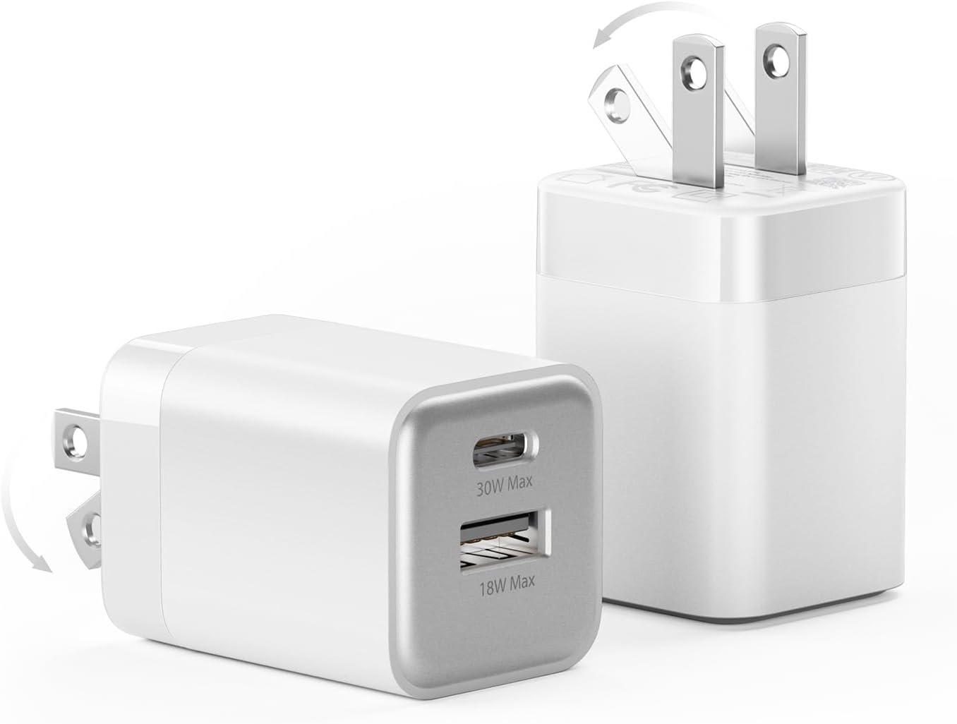 wegear 30W Dual Port Fast Charger 2 Pack for $9.99