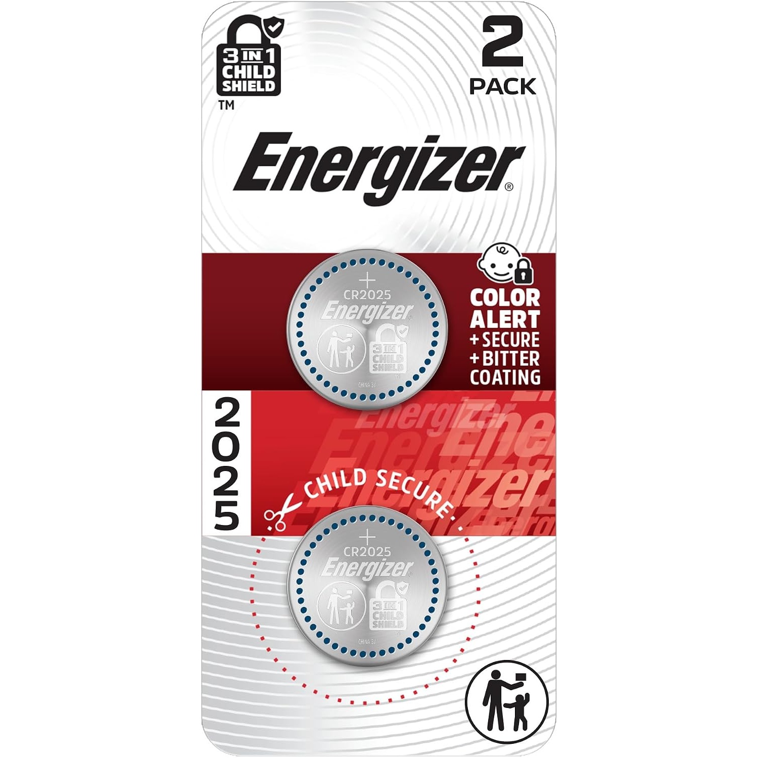 Energizer CR2025 Lithium Batteries 2 Pack for $2.13