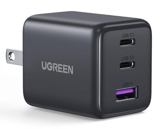 UGreen 3-Port 30w USB-C Charger Block for $9.99