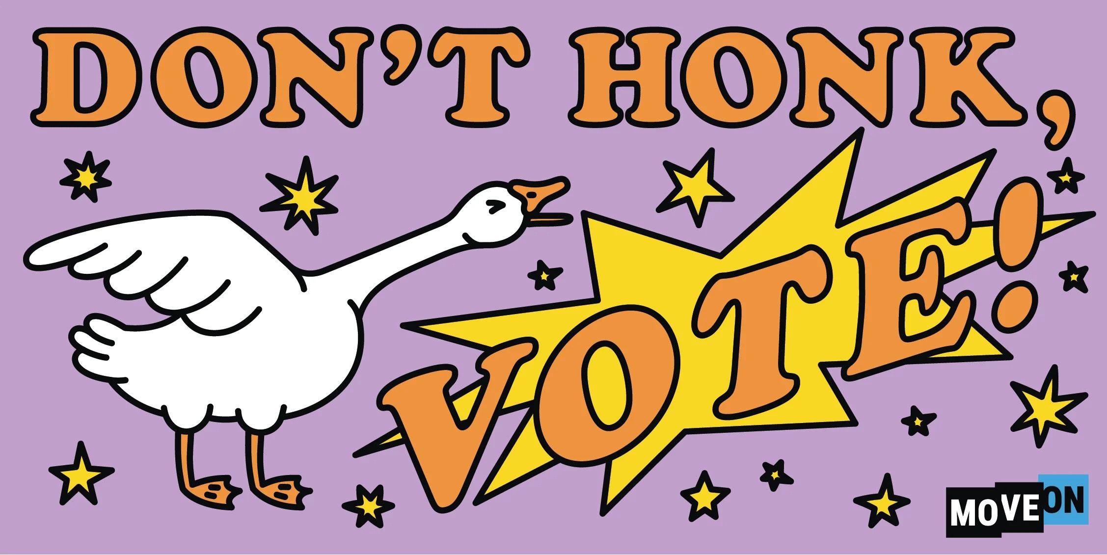 Free Dont Honk Vote Sticker