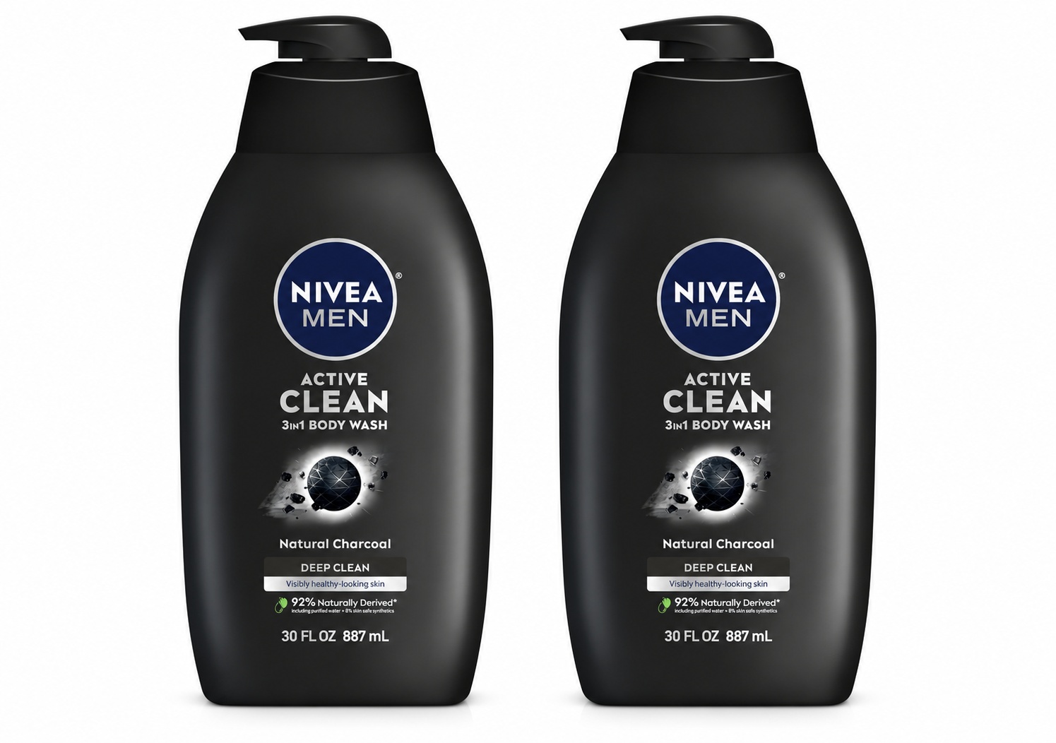 Nivea Men Active Clean 3-in-1 Body Wash 2 Pack for $9.44