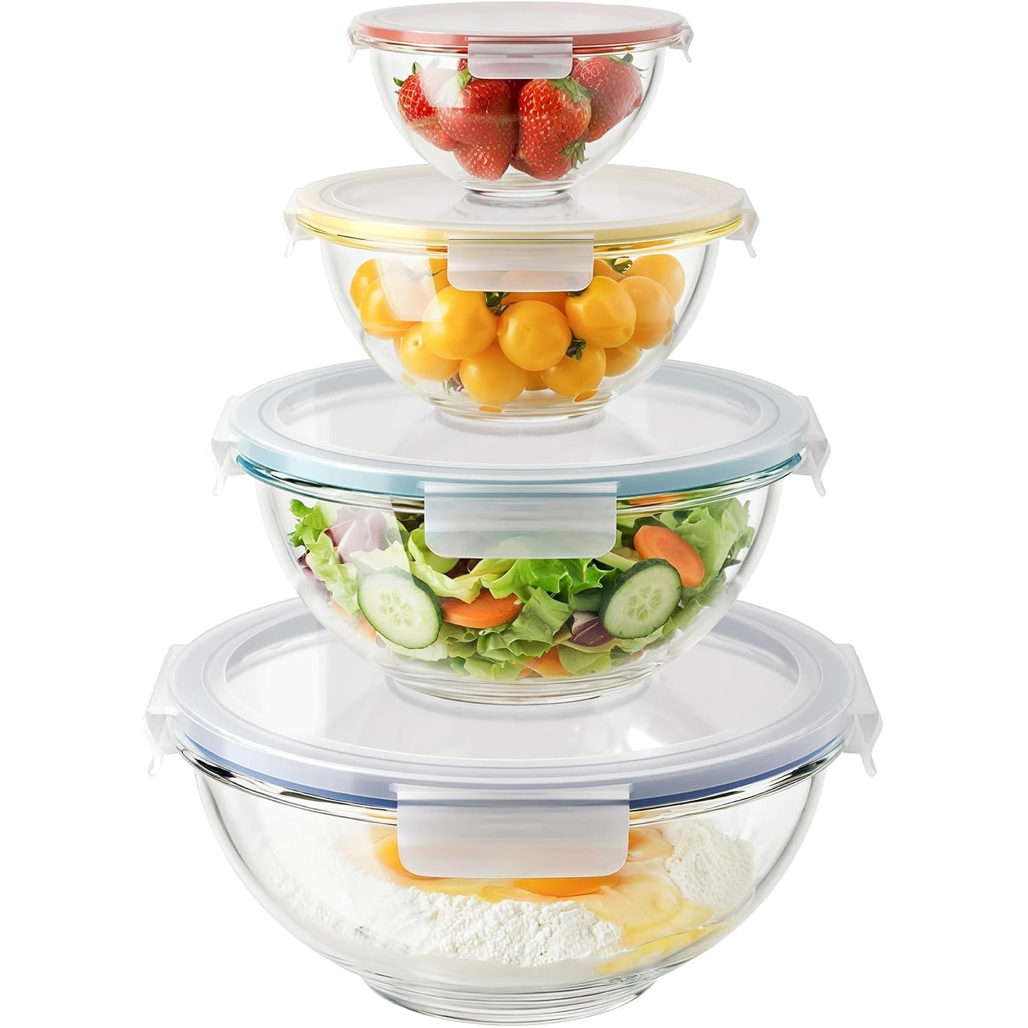 Genicook Nesting Glass Mixing Bowl Set for $19.94 Shipped