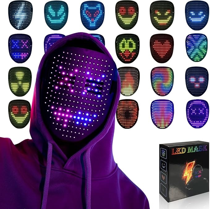 Halloween Led Light Up Mask by Moyaca for $15.99