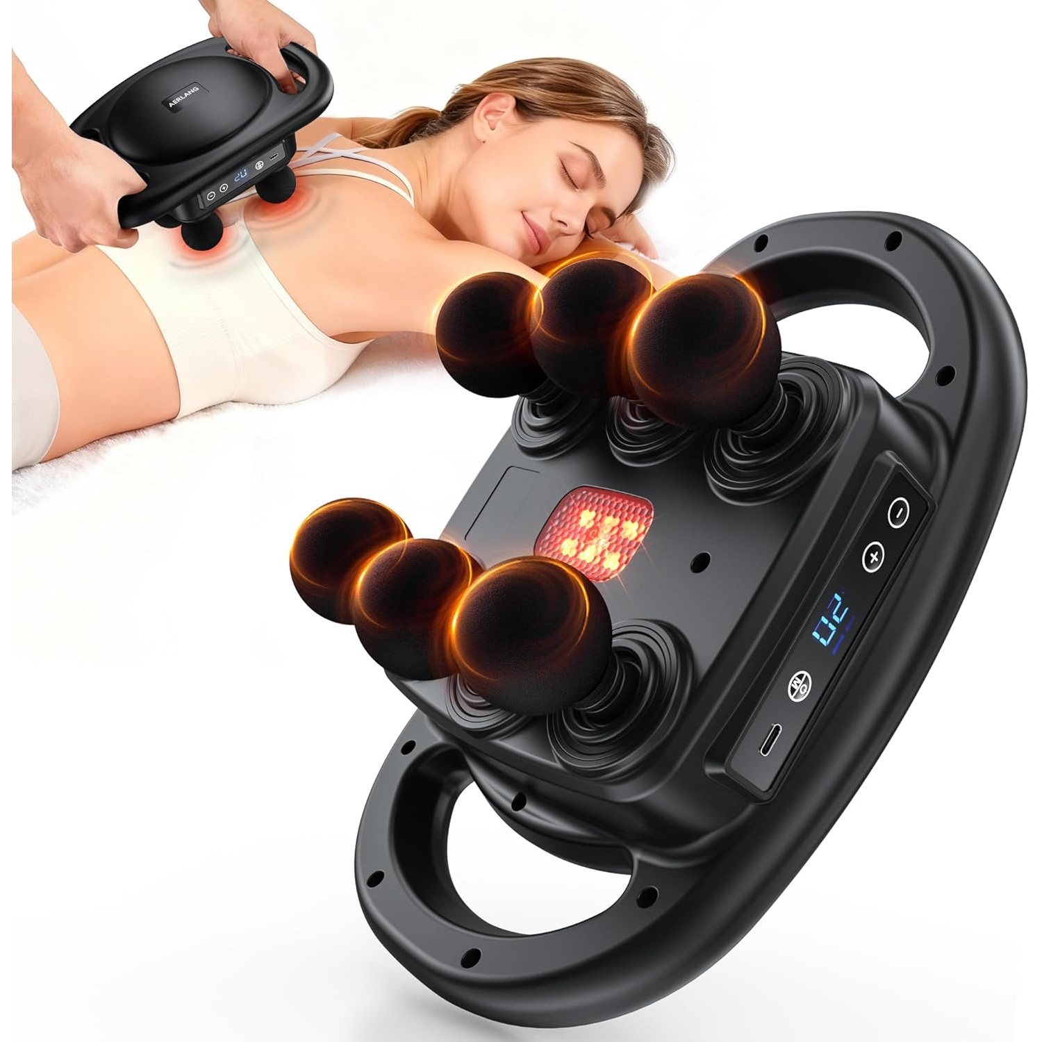 Aerlang Massage Gun Deep Tissue Muscle Back Massager for $15.92 Shipped