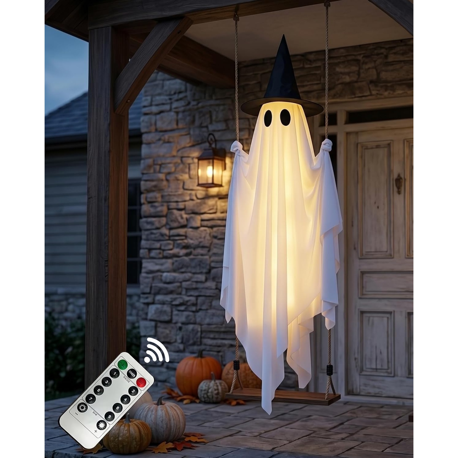 Halloween Swinging Spooky Ghost Outdoor Decor for $19.99 Shipped