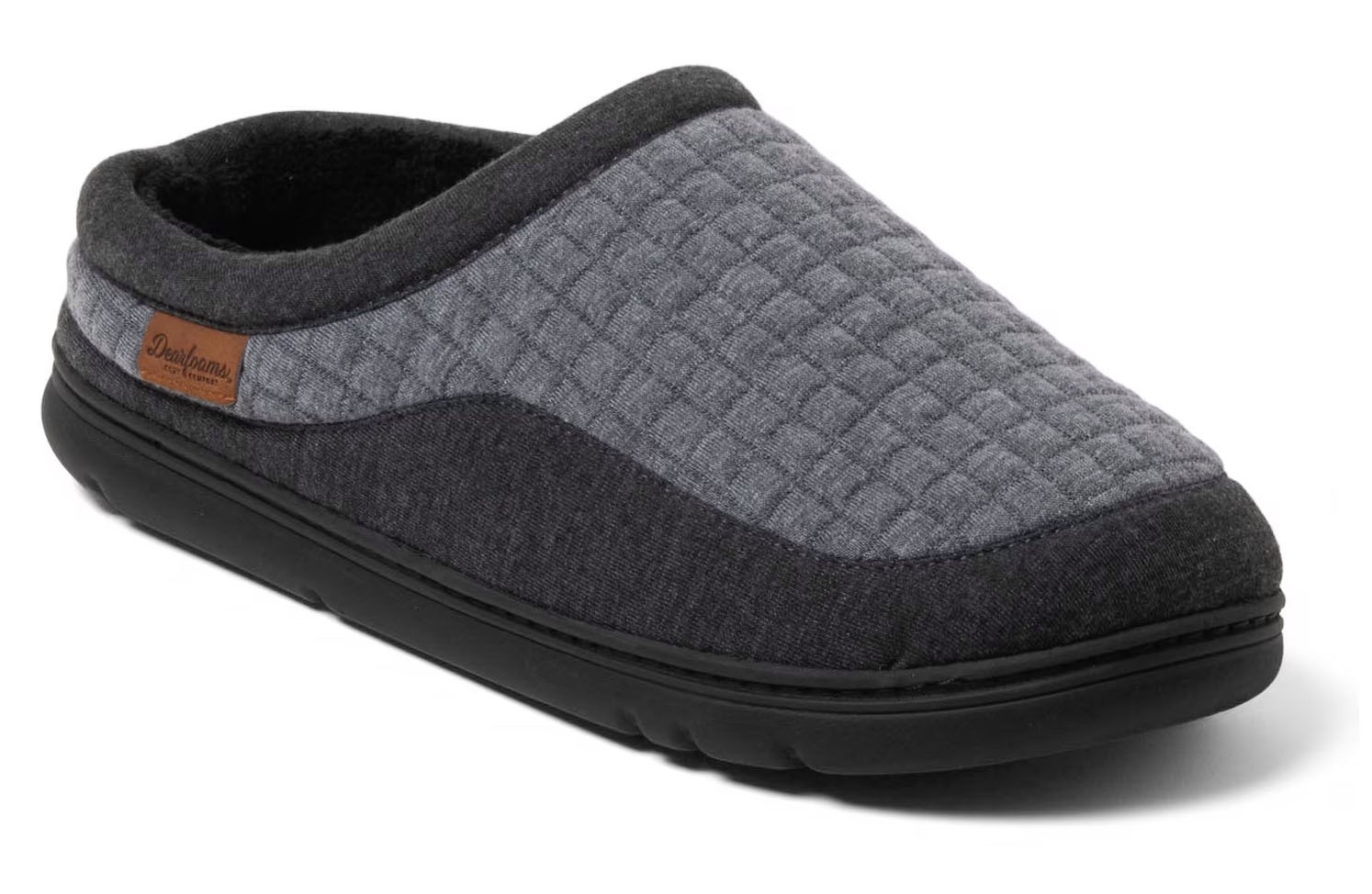Dearfoams Cozy Comfort Mens Lounge Clog Slipper for $10