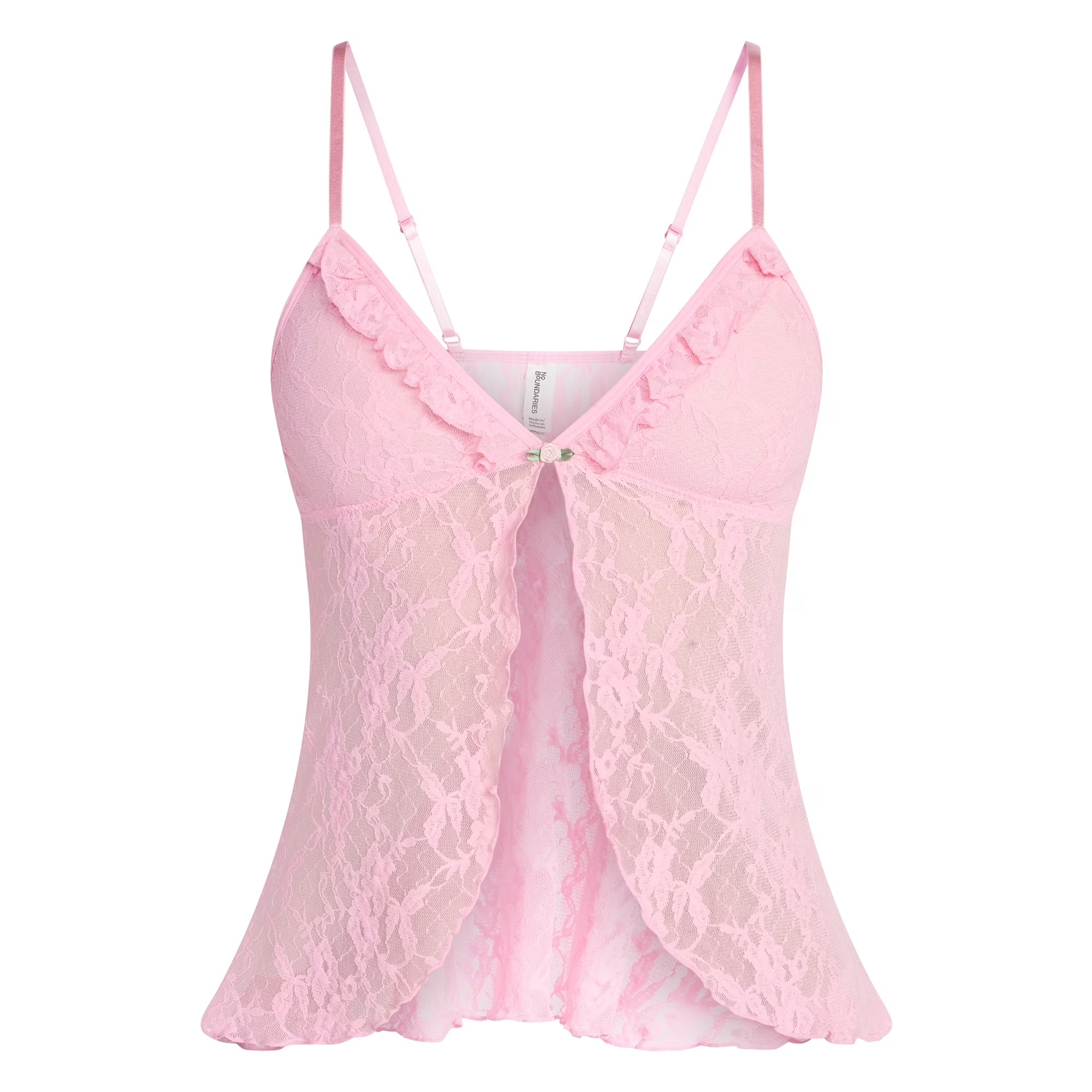 No Boundaries Lace Flyaway Cami Top for $4.36