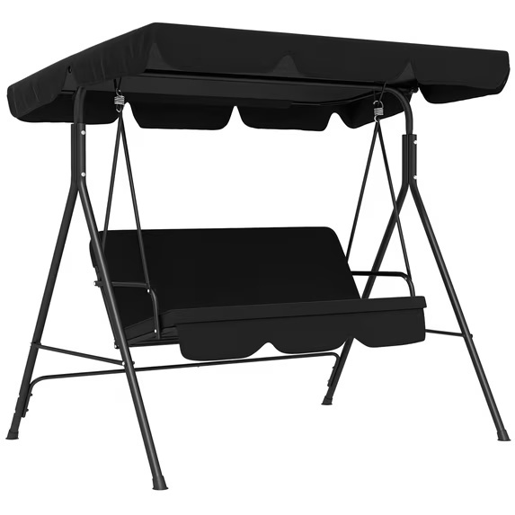 Dranite Outdoor 3-Seat Patio Swing Chair for $51.69 Shipped