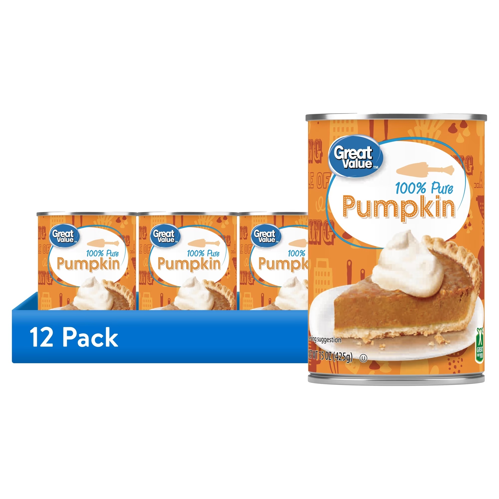Pure Pumpkin for Pumpkin Pies 12 Pack for $11.40