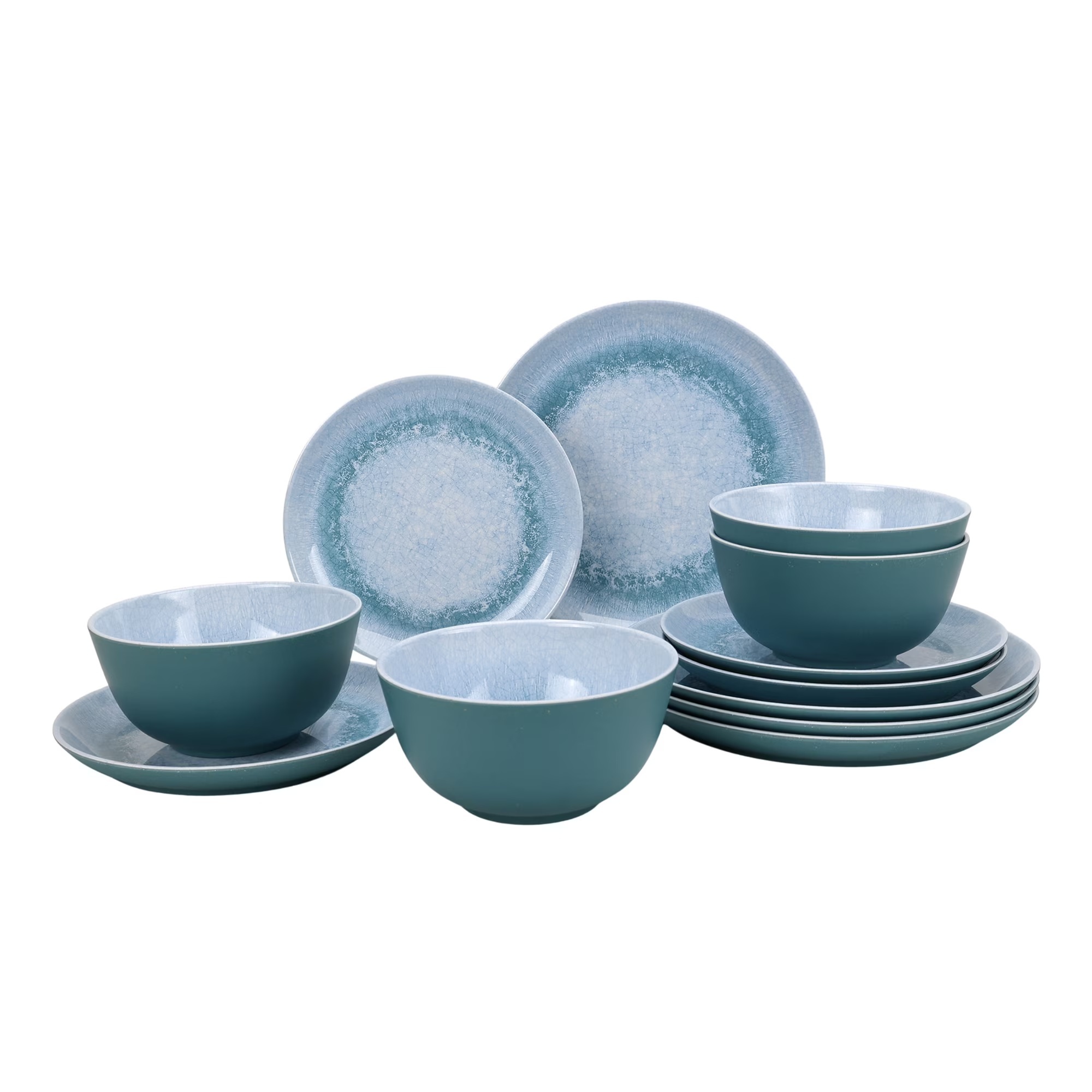 Better Homes and Gardens Blue 12-Piece Plastic Tableware for $16.23