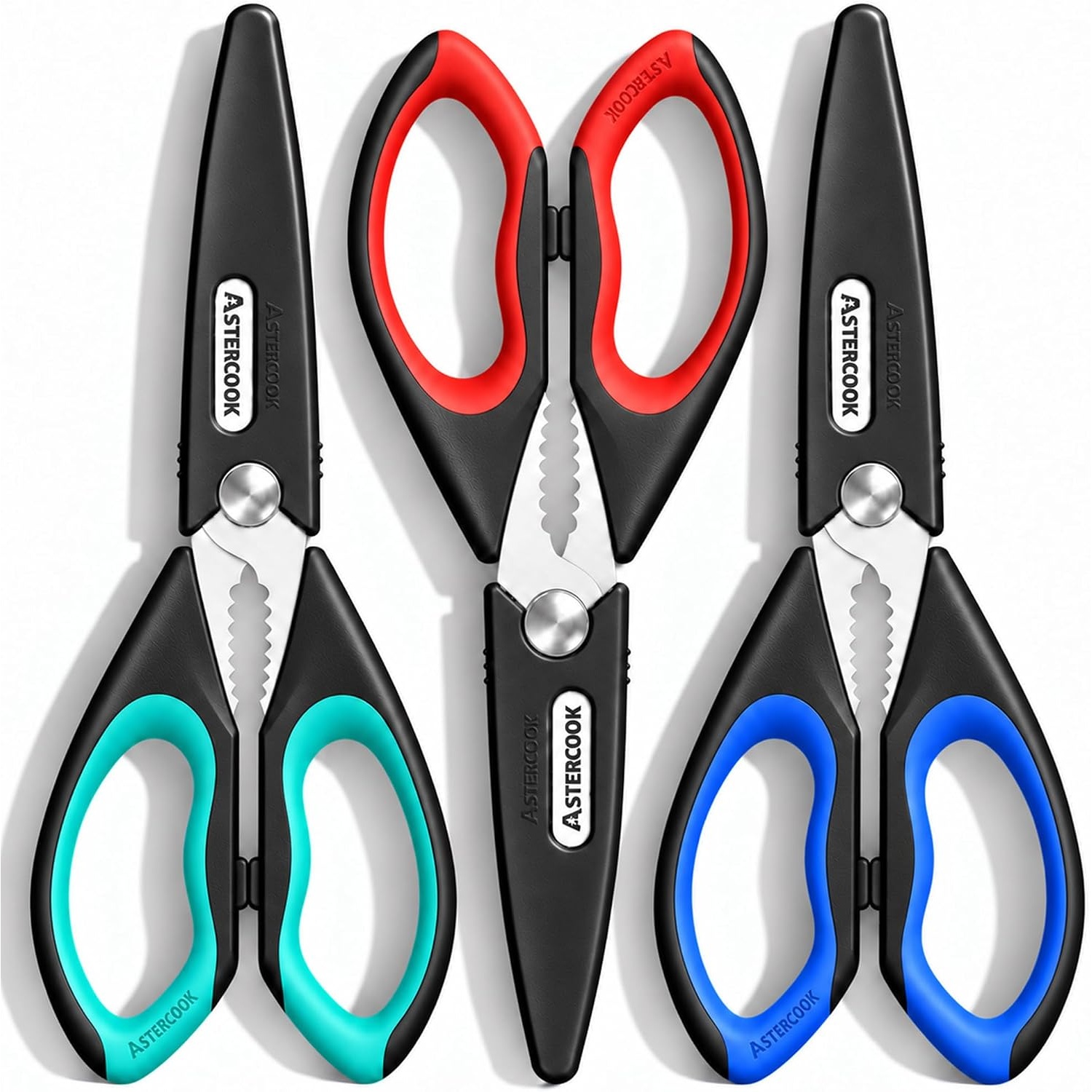 Astercook Kitchen Scissors 3 Pack for $9.99