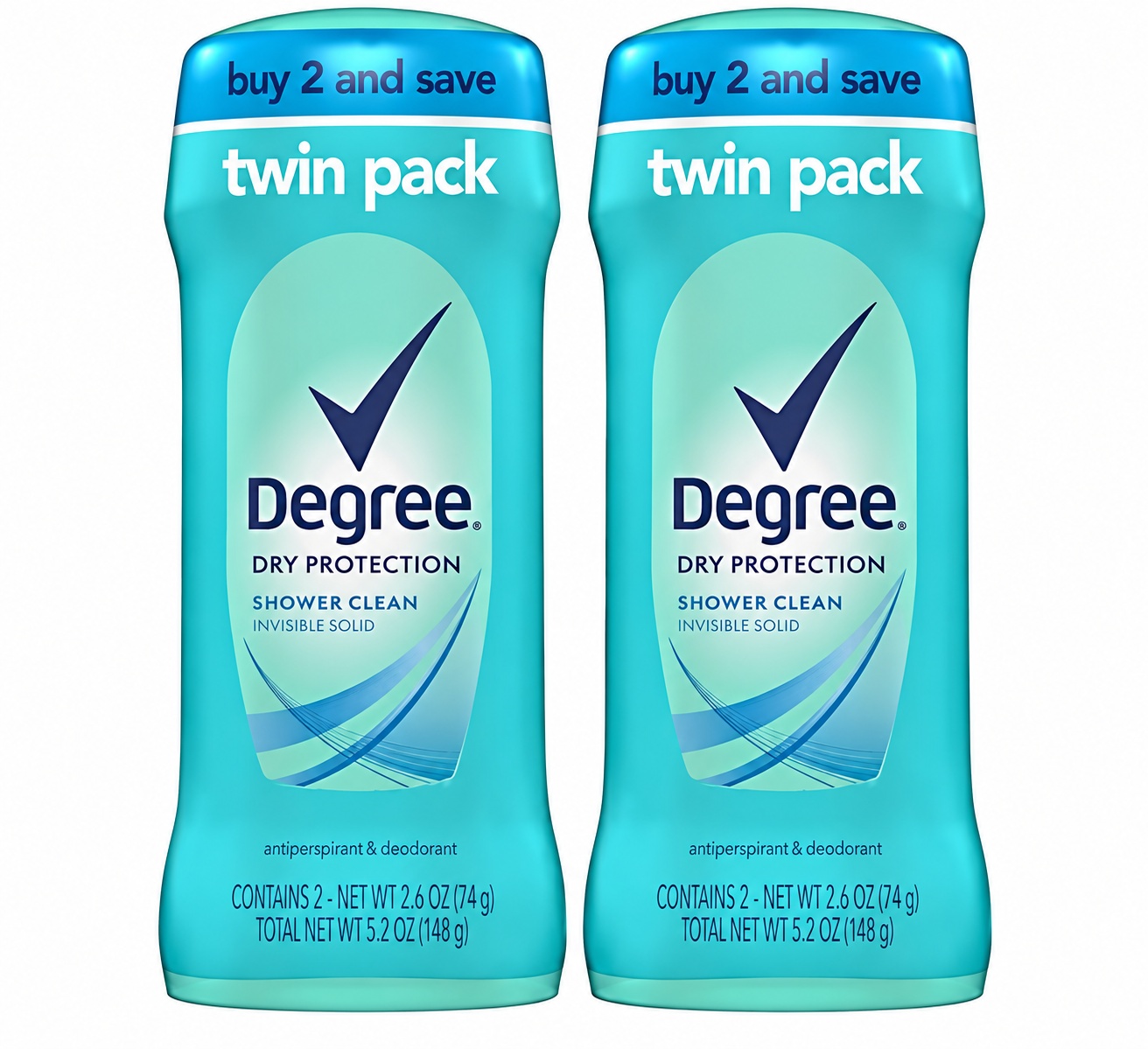 Degree Antiperspirant Dry Protection Deodorant 2 Pack for $2.99