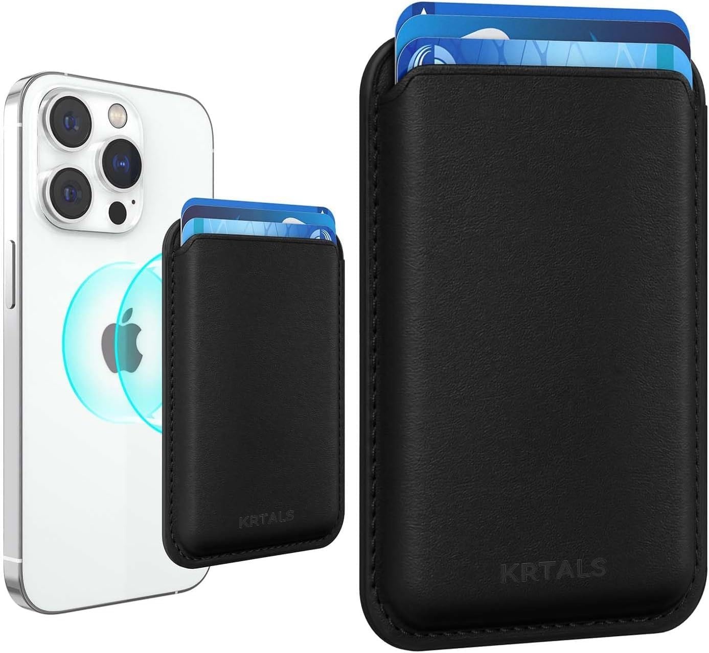 iPhone Magnetic Wallet Cell Phone Card Holder for $5.99