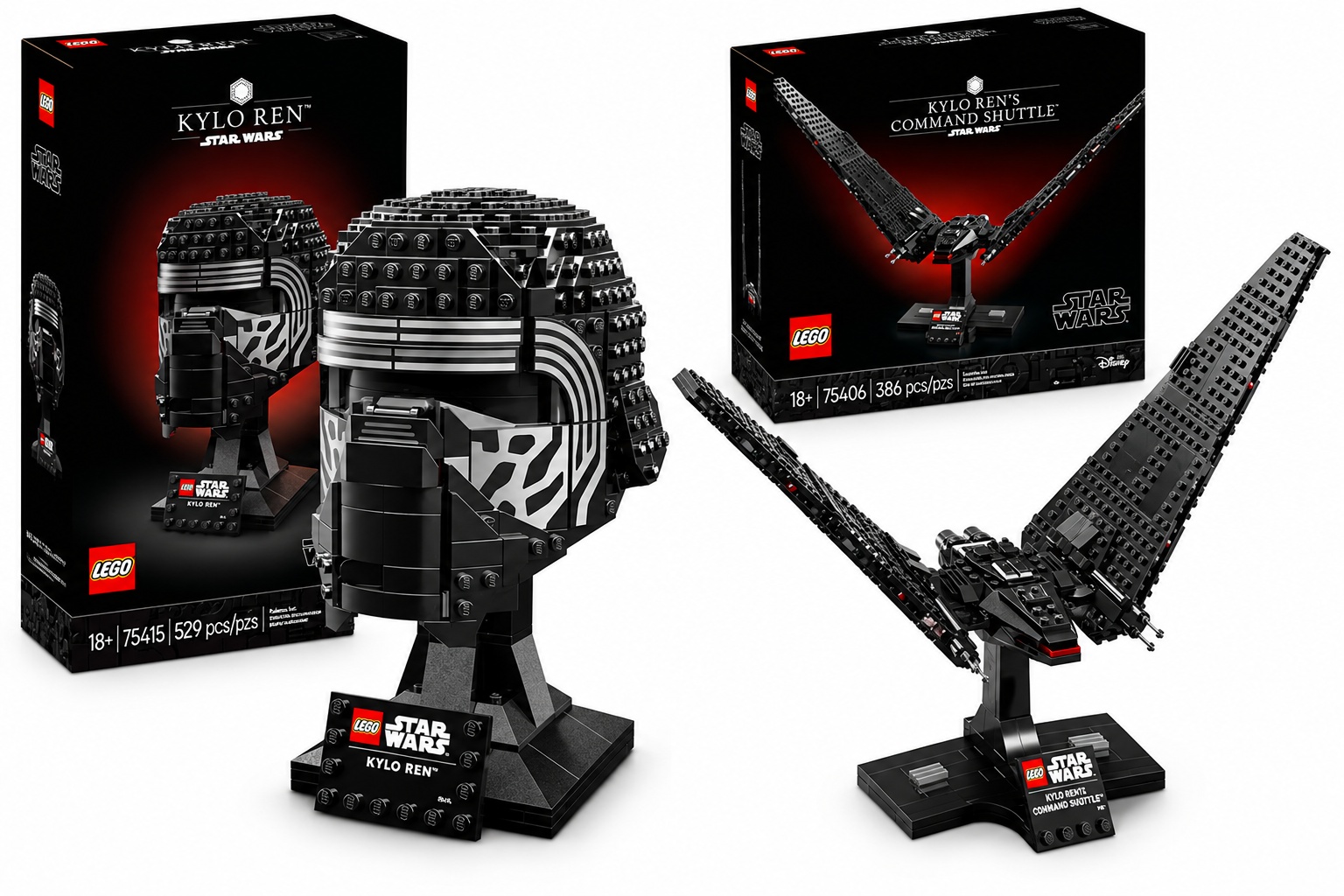 Lego Kylo Ren Helmet 75415 + Command Shuttle 75406 for $98 Shipped