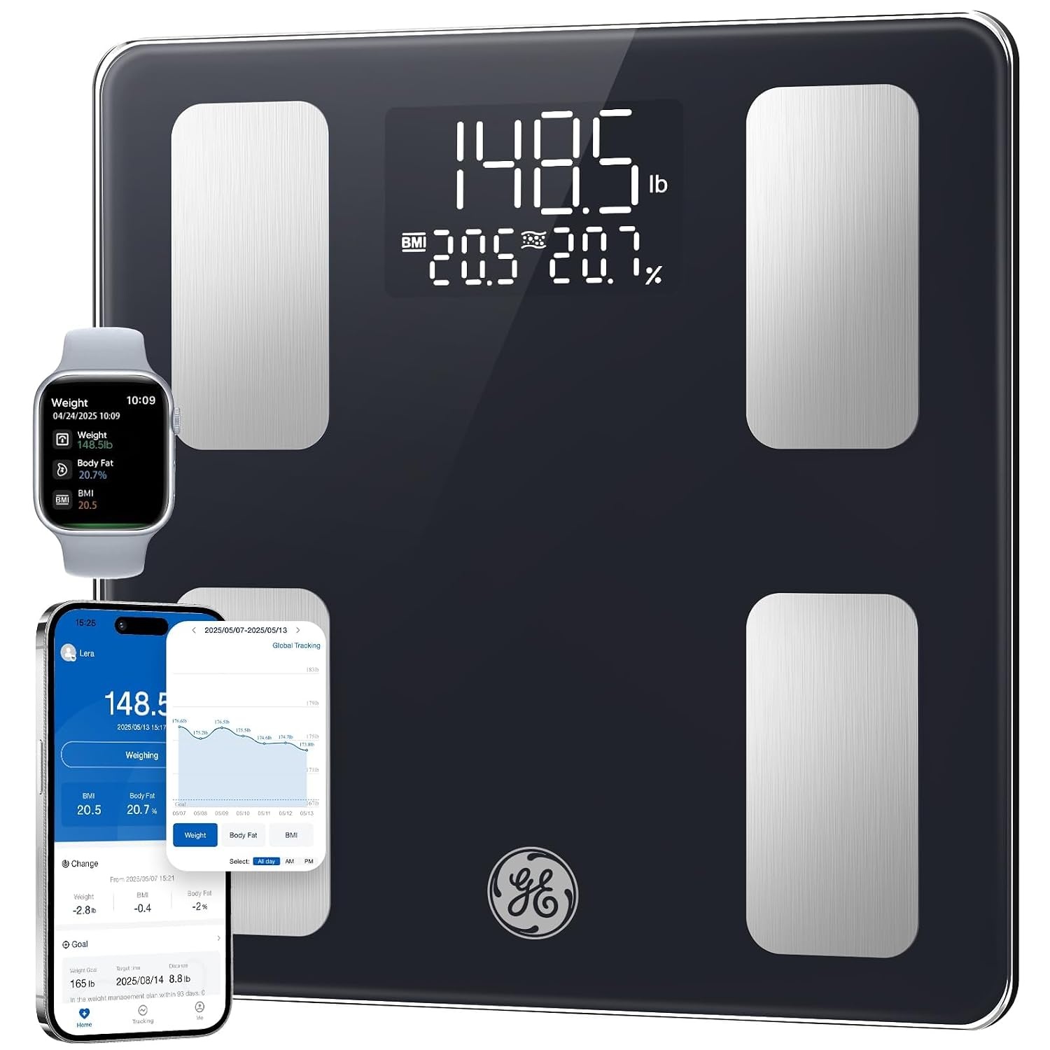 GE Bluetooth Smart Scale for Body Weight for $19.99