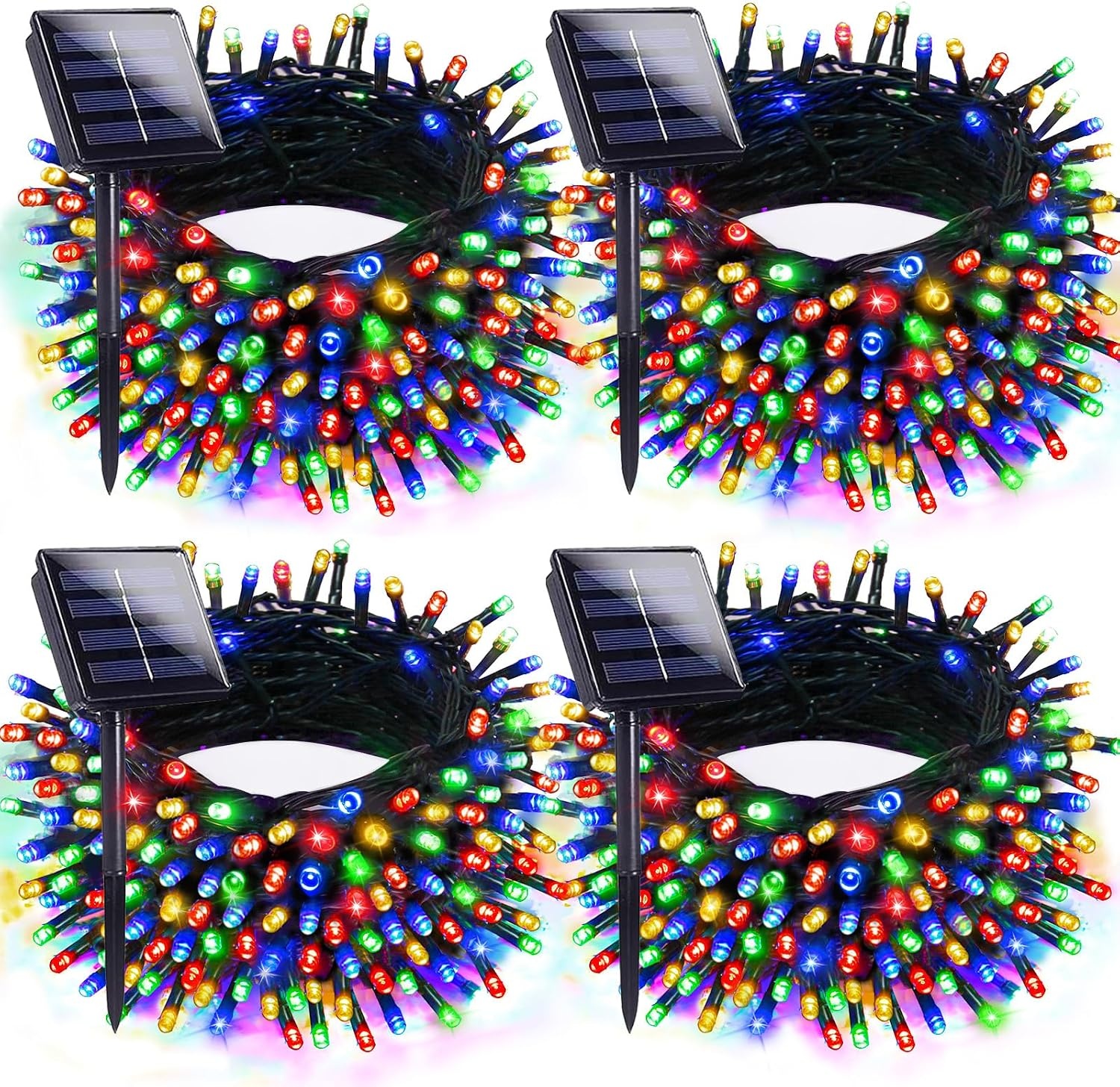 EXF Solar Outdoor Christmas Lights 4 Pack for $19.99 Shipped