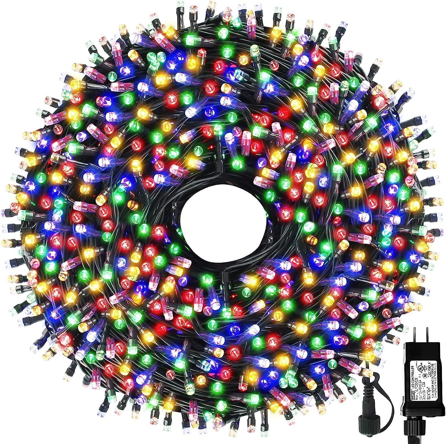 Christmas 105ft LED String Lights by MZD8391 for $11.99