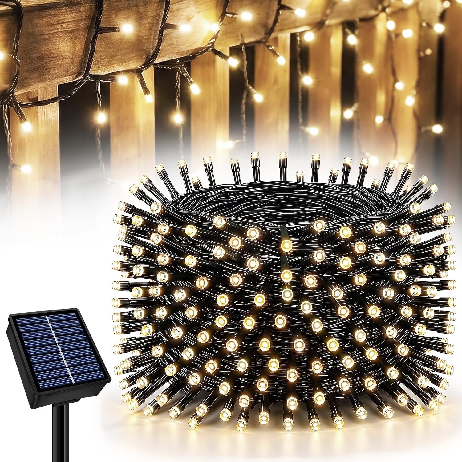 33ft Solar String Fairy Lights by YaaFen for $4.99