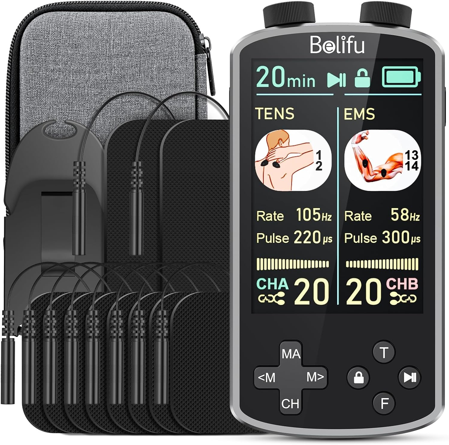 Belifu Tens EMS Unit Muscle Stimulator for $23.99 Shipped