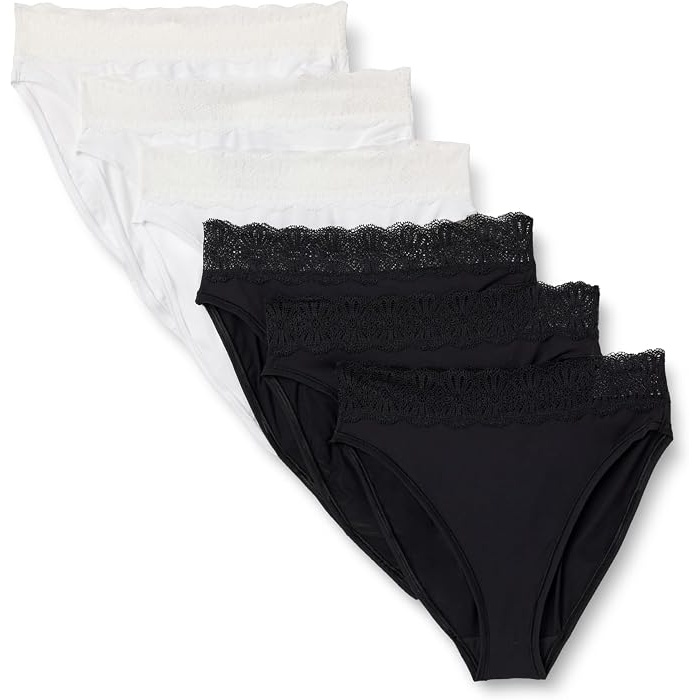 Amazon Essentials Peached Microfiber Leg Panty 6 Pack for $2.60
