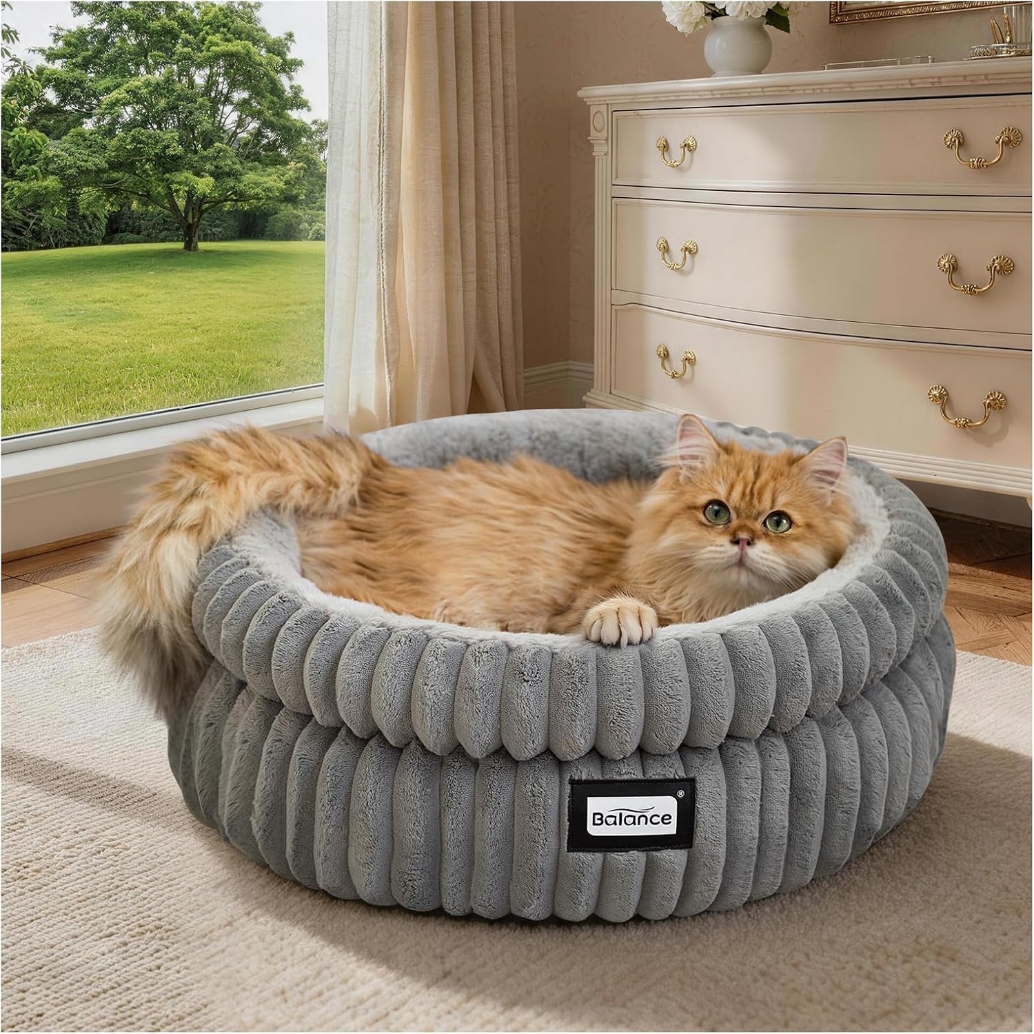 Balance Round Cat or Dog Bed for $14.99
