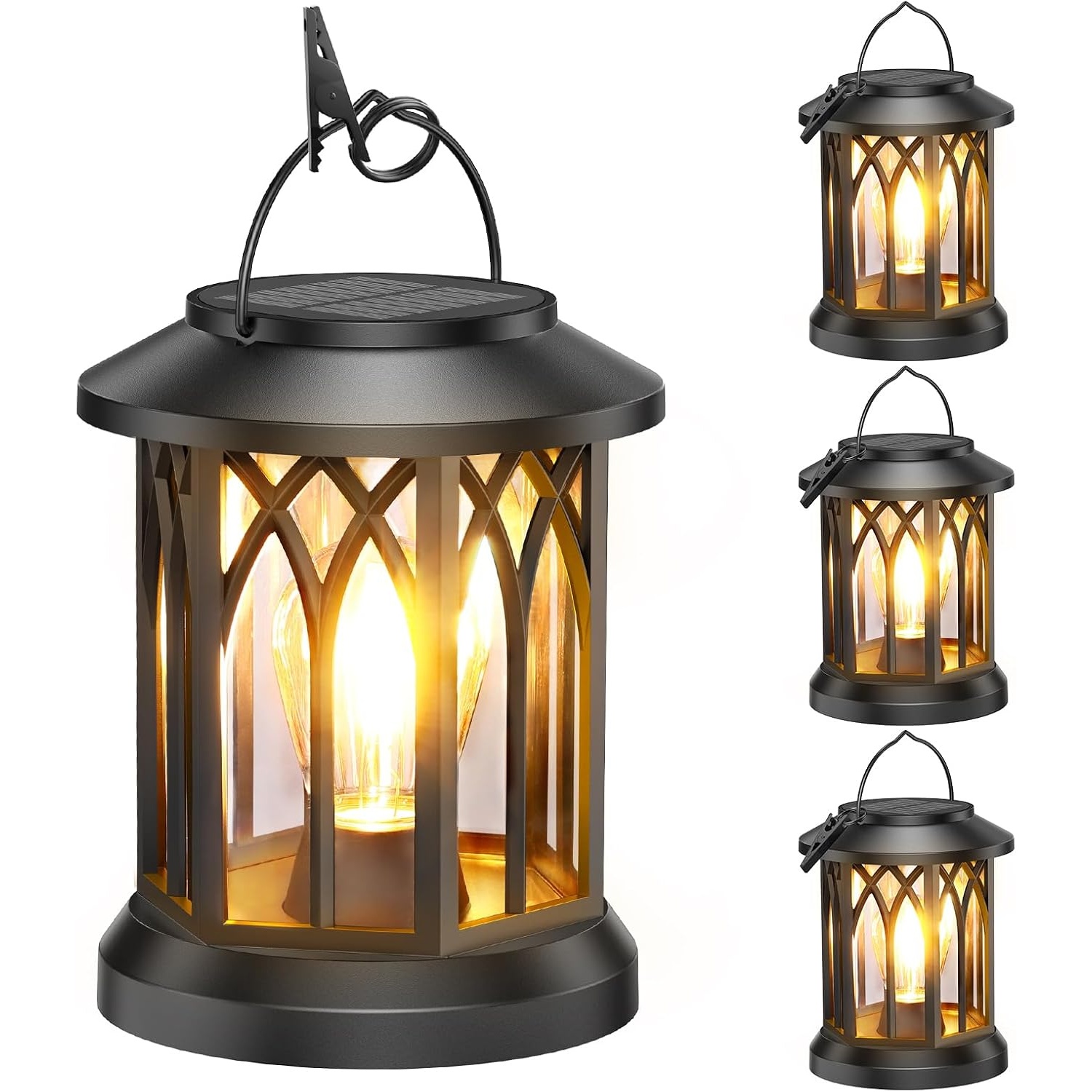 WdtPro Solar Lantern Outdoor Lights 4 Pack for $22.19 Shipped