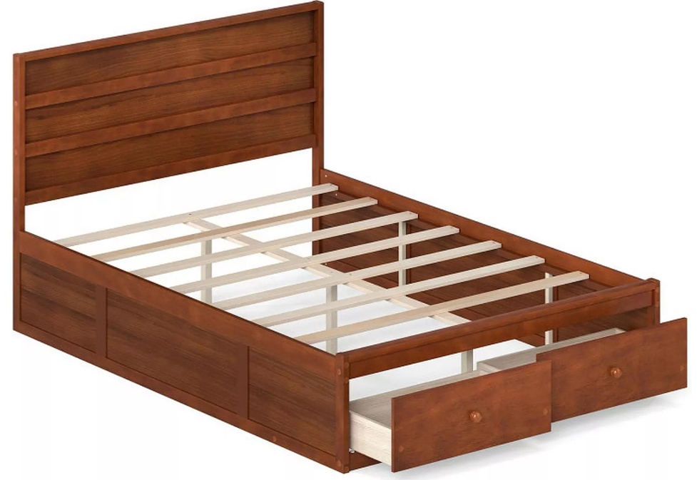 Full Size Wooden Platform Bed Frame by Sugift for $41.99 Shipped
