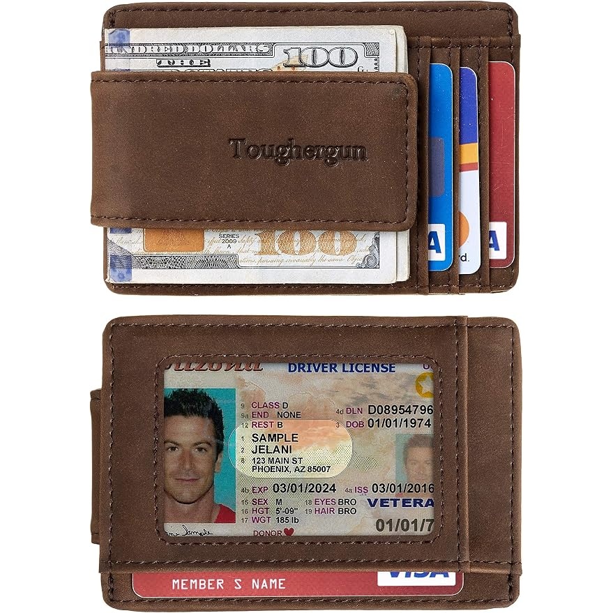 Toughergun RFID Blocking Slim Wallet Money Clip for $4.99