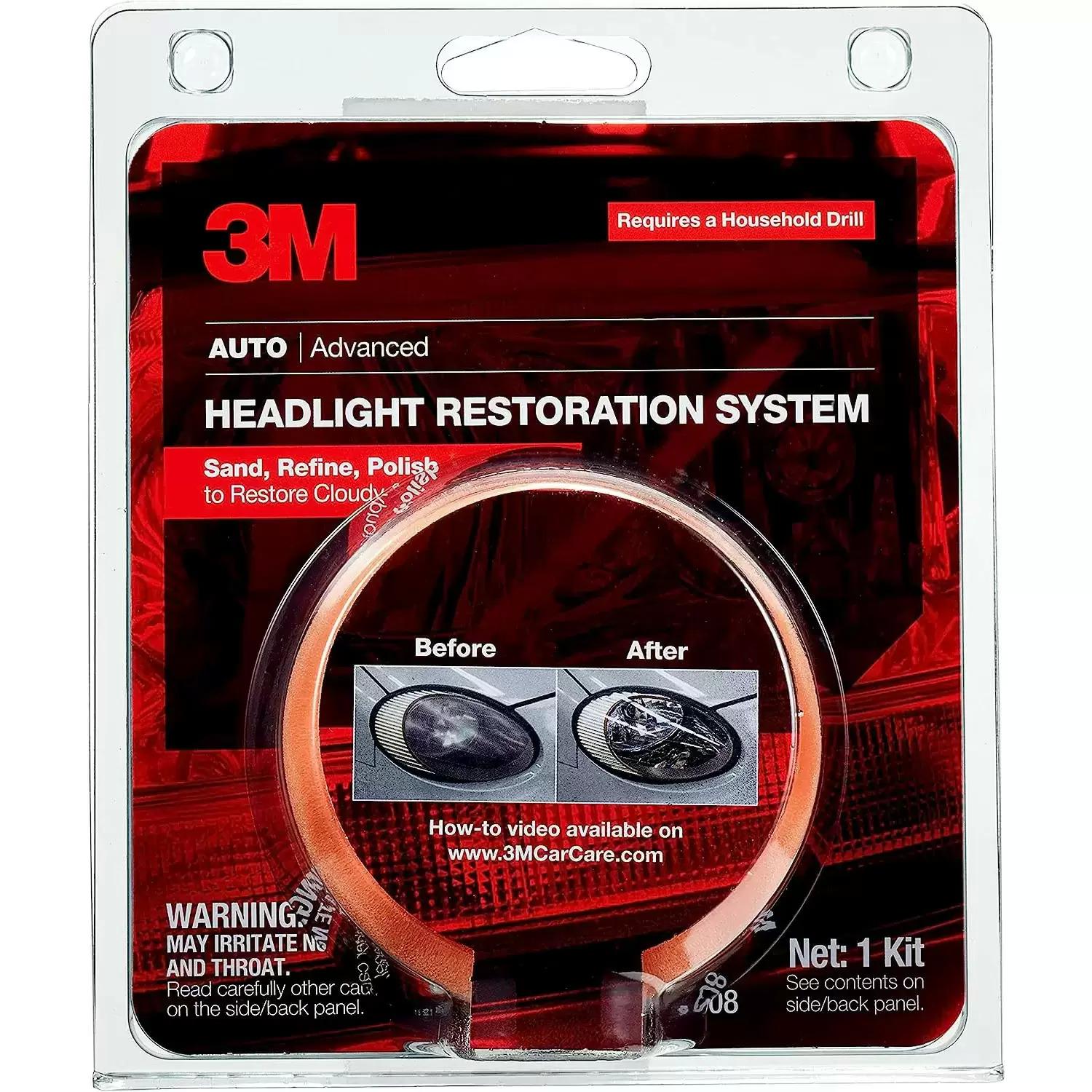 3M Headlight Lens Restoration System for $12.06