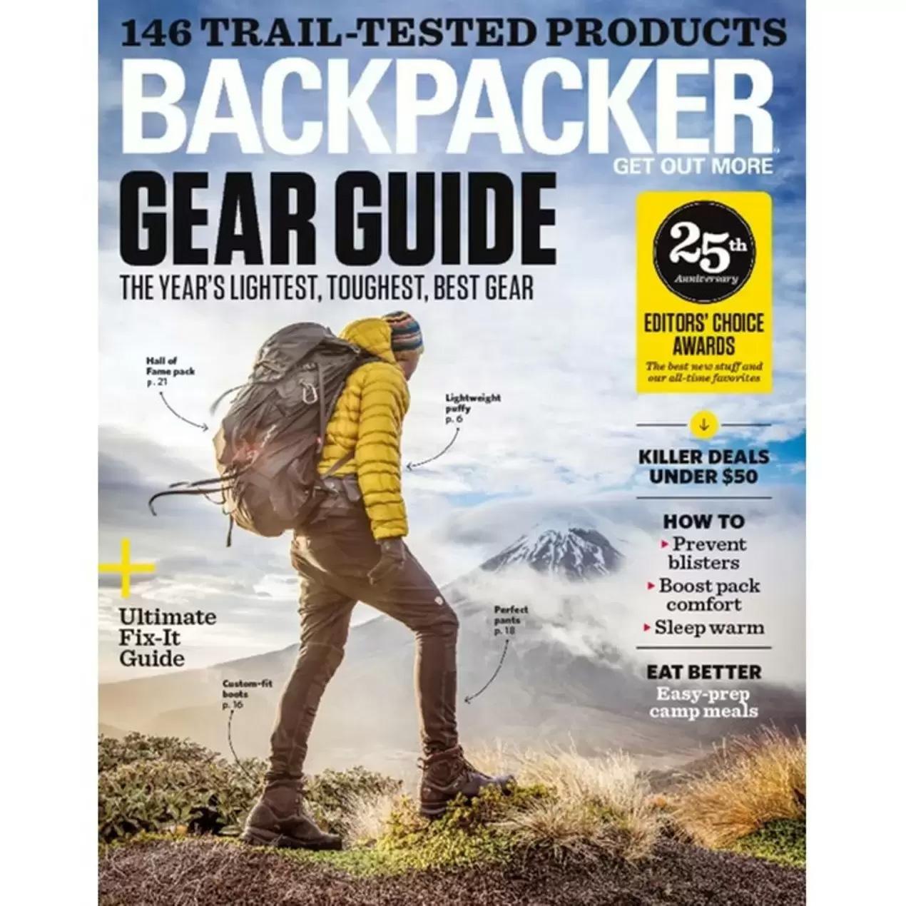 Backpacker Magazine Year Subscription for $4.00