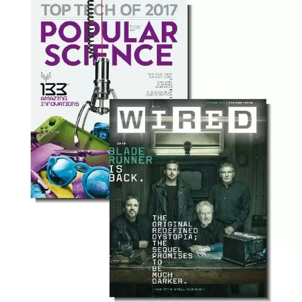 Popular Science + Wired Magazine Subscription for $7.75