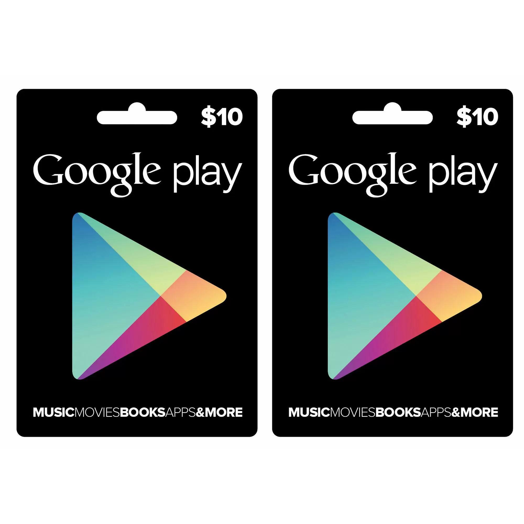 Google Play Android Credit Gift Cards for 10% Off