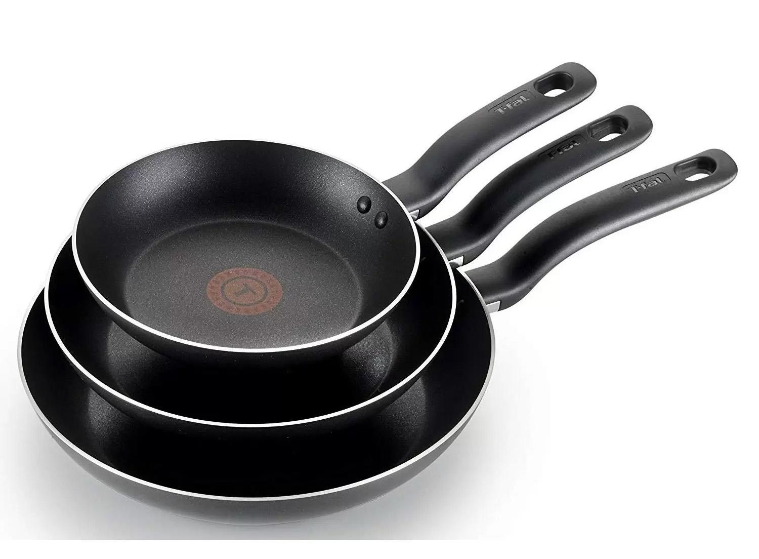 3-Piece T-Fal Specialty Nonstick Fry Pan Set for $12.99