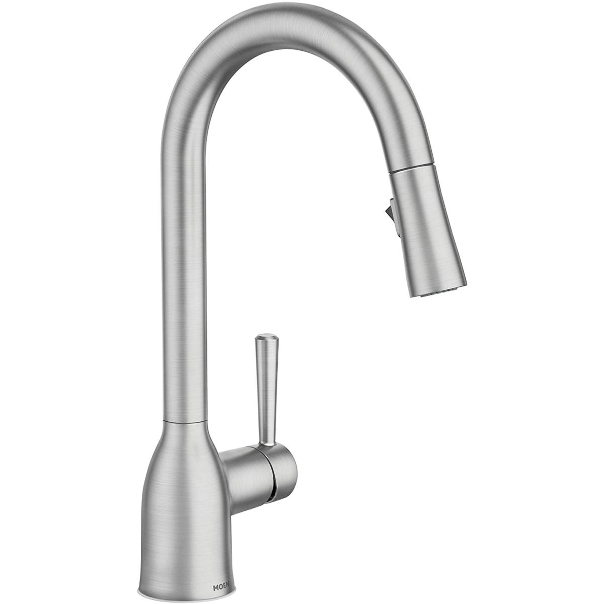 Moen Brantford One-Handle High Arc Pulldown Kitchen Faucet for $106.47 Shipped