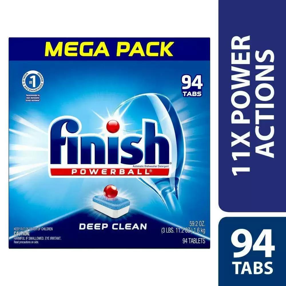 94 Finish Powerball All-In-1 Dishwasher Detergent Tablets for $9.76 Shipped