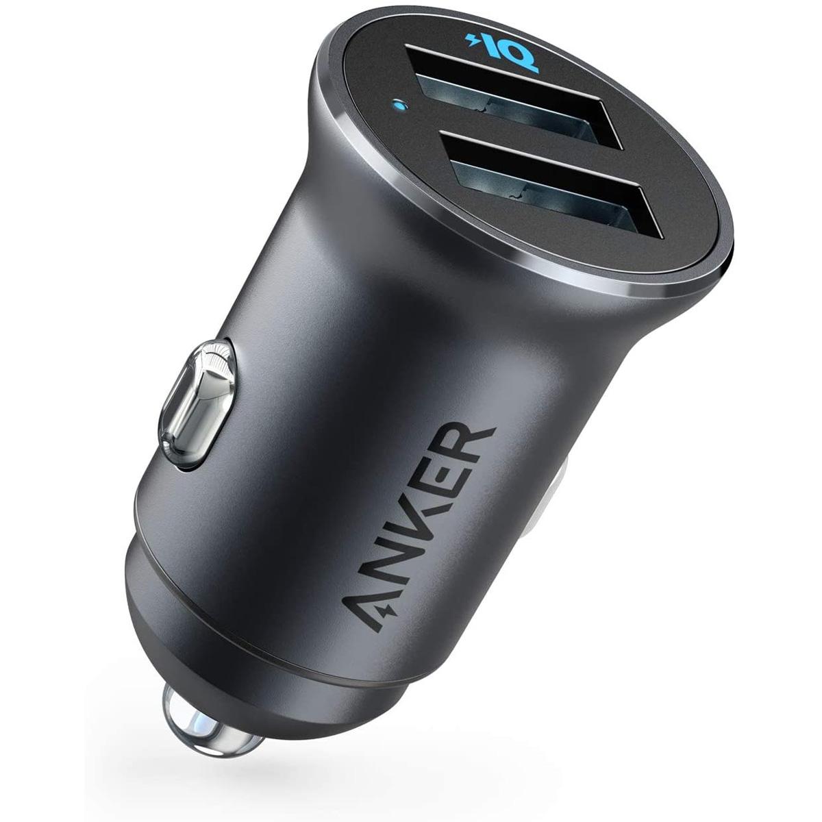 Anker Mini 24W 4.8A Metal Dual USB Car Charger for $8.51