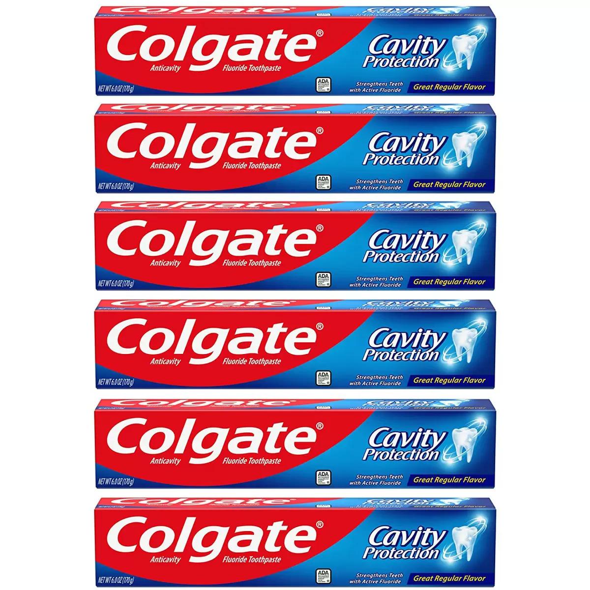 6 Colgate Cavity Protection Toothpaste with Fluoride for $6.73 Shipped