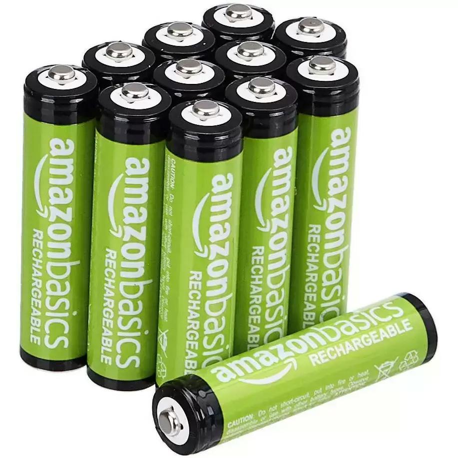 12 AmazonBasics AAA Rechargeable Batteries for $10.79 Shipped