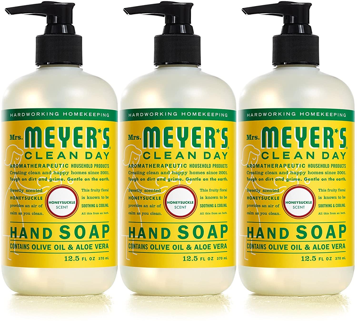 3x Mrs Meyers Clean Day Honeysuckle Hand Soap for $7.36 Shipped